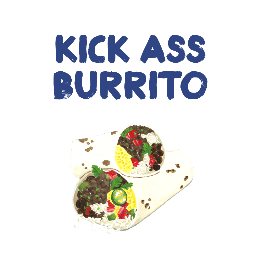 <H1> Large flour tortilla filled with Carne Asada steak grilled to order, cheese, rice, guacamole, jalapeño peppers, tomatoes, sour cream, onion & cilantro, lettuce, corn, beans, and choice of salsa.
