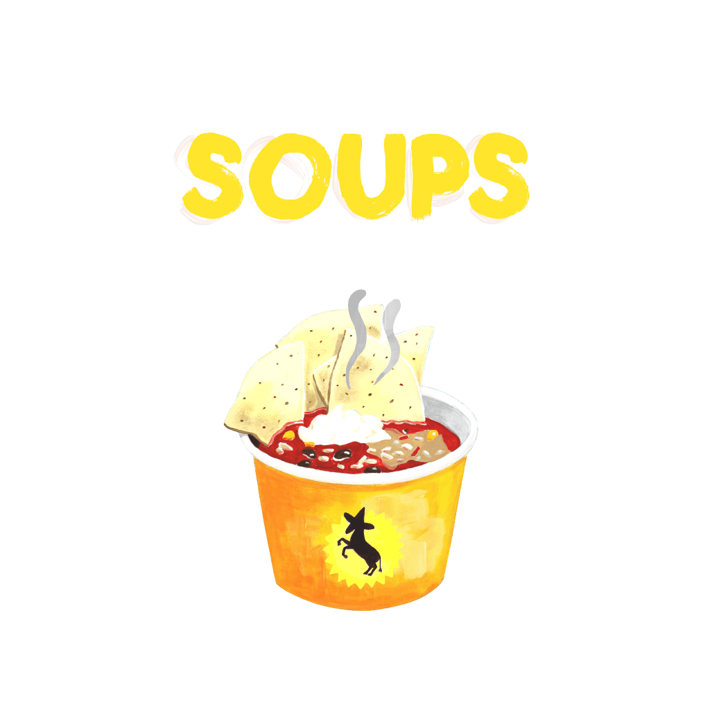 <H1> Great hearty soups. We also offer a vegetarian soup of the day.